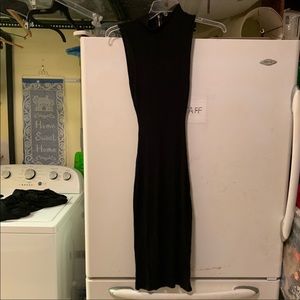 Black keyhole dress